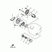 Схема узла: Масляный насос Yamaha TW125