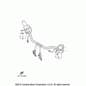 Схема вузла: Пульт управління рульовий та Важель Yamaha XV1900 Raider