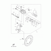 Схема вузла: Задній гальмівний супорт Yamaha FZ10/MTN1000 MT-10 SP