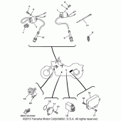 Схема узла: Электрооборудование (2) Yamaha XVS650 V-Star Classic