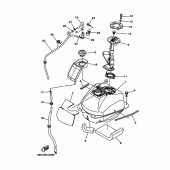 Схема вузла: Паливний бак Yamaha XP500 T-MAX