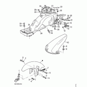 Схема узла: Крыло Yamaha SZR660
