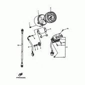Схема вузла: Панель приладів Yamaha XV535 Virago