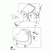 Схема вузла: Сидіння Yamaha XVS1100 V-Star Silverado