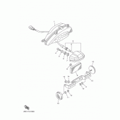 Схема вузла: Задній ліхтар (Стоп-сигнал) Yamaha VMX17 V-MAX