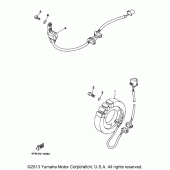Схема узла: Генератор Yamaha XVS650 V-Star Classic