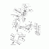 Схема вузла: Передній гальмівний циліндр Yamaha TDM900