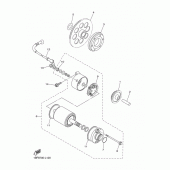 Схема вузла: Привід стартера Yamaha XVS650 V-Star Classic