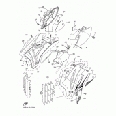 Схема узла: Боковая крышка Yamaha WR450F