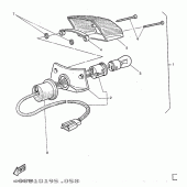 Схема узла: Задний фонарь (Стоп-сигнал) Yamaha TT600