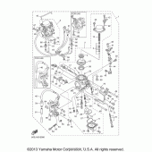 Схема вузла: Карбюратор Yamaha XVS1100 V-Star Classic Coast (Cast Wheel)