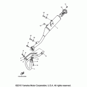 Схема вузла: Вихлопна система Yamaha TTR230 TT-R230