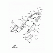 Схема вузла: Бічна кришка Yamaha MT07/MTT690 MT-07 Tracer