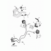 Схема узла: Пульт управления рулевой и Рычаг Yamaha XP530 T-MAX SX