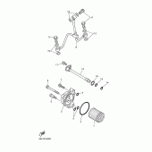 Схема узла: Масляный фильтр Yamaha WR400F