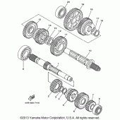 Схема узла: Трансмиссия Yamaha XVS650 V-Star Classic