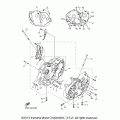 Схема вузла: Картер двигуна Yamaha XVS1300 V-Star Tourer
