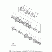 Схема вузла: Трансмісія Yamaha TTR230 TT-R230
