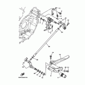 Схема узла: Вал переключения Yamaha XV1700 Road Star