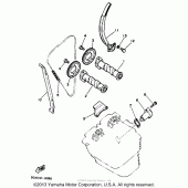 Схема узла: Camshaft - chain Yamaha XT350 XT350