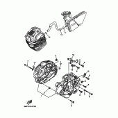 Схема вузла: Картер двигуна Yamaha XT225 XT225