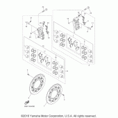 Схема вузла: Переднє гальмо Yamaha VMX17 V-MAX