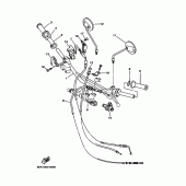 Схема узла: Руль и Тросики Yamaha TW125