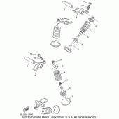 Схема вузла: Клапан Yamaha XVS1100 V-Star Classic