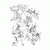 Схема вузла: Підніжки та Підставка Yamaha MT07/ MTT690 MT-07
