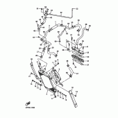 Схема узла: Радиатор и Патрубок системы охлаждения Yamaha XVZ1300 Royal Star