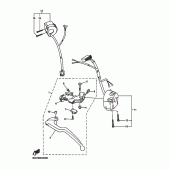 Схема вузла: Пульт управління рульовий та Важіль Yamaha FZ1 FZ1 FAZER (S-TYPE ABS)