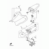 Схема вузла: Сидіння Yamaha YZF-R1 R1M