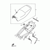Схема узла: Сиденье Yamaha XJ600 SECA II