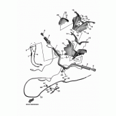 Схема вузла: Кермо та Тросики Yamaha XP530 T-MAX DX