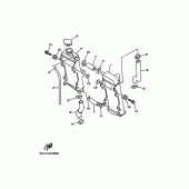 Схема узла: Радиатор и Патрубок системы охлаждения Yamaha YZ250 YZ250