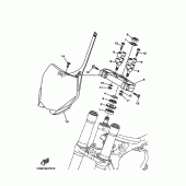 Схема узла: Рулевой механизм Yamaha YZ250 YZ250