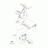 Схема узла: Выхлопная система Yamaha YZ125