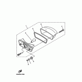 Схема узла: Задний фонарь (Стоп-сигнал) Yamaha YBR125