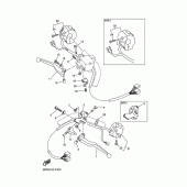 Схема узла: Пульт управления рулевой и Рычаг Yamaha XVS400 Drag Star Classic