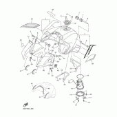 Схема вузла: Паливний бак Yamaha FZ1 FZ1 FAZER (Naked, ABS)