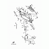 Схема вузла: Радіатор та Патрубок системи охолодження Yamaha MT07/ MTT690 MT-07 Tracer