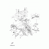 Схема вузла: Задний фонарь (Стоп-сигнал) Yamaha XT660 XT660Z Tenere