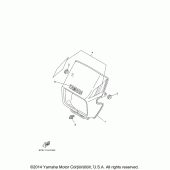 Схема вузла: Облицовочные елементи (1) Yamaha TW200