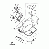 Схема вузла: Сидіння Yamaha XP500 T-MAX