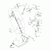 Схема вузла: Задній гальмівний циліндр Yamaha XJ6 Diversion F (ABS)