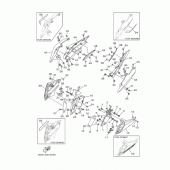 Схема вузла: Бічна кришка Yamaha MT09/MTN850 MT-09