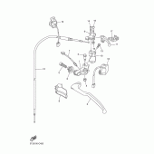 Схема узла: Пульт управления рулевой и Рычаг Yamaha WR250 WR250F