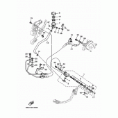 Схема вузла: Задній гальмівний циліндр Yamaha MT09/MTN850 MT-09