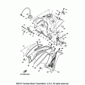 Схема вузла: Паливний бак Yamaha TTR125 TT-R125