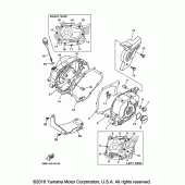 Схема вузла: Кришки картера 1 Yamaha TTR110 TT-R110